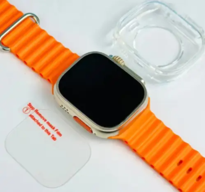 Crown 7+1 Ultra 2 Smart Watch 7+1 Full HD Display Wireless Charger & Bluetooth Calling Smart Watch With 7 Different Straps